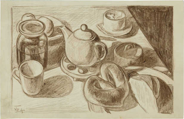 Вакидин Виктор Николаевич. Натюрморт с кренделем